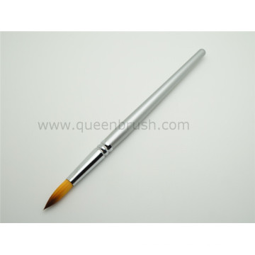 Wooden Nail Tools Silver Cosmetic Nail Brush